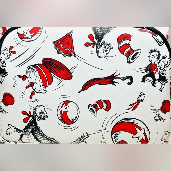 2024 Loungefly Universal Studios‎ Dr. Seuss Cat in the Hat Mini Backpack … main image 6